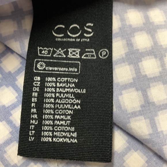 Women's Blue and Black Checkered Top - Picture 5 of 6